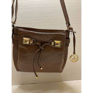 Jessica Simpson Twiggy Whiskey Tan‎ Pebbled Crossbody Purse
